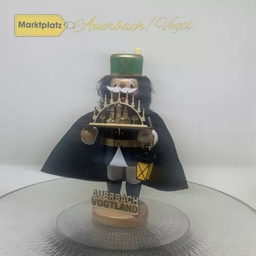 Räuchermann "Auerbach Vogtland" mit Laterne